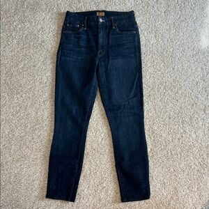 MOTHER Dark Indigo Skinny Jeans